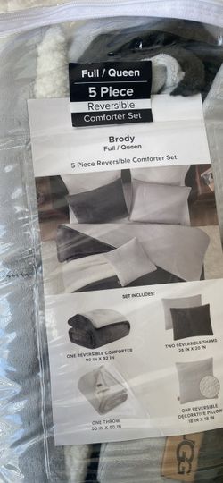 UGG Brody Reversible 5-Pc. Comforter Set, Full/Queen