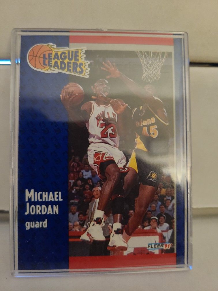 1991 Fleer Michael Jordan League Leaders Card 220