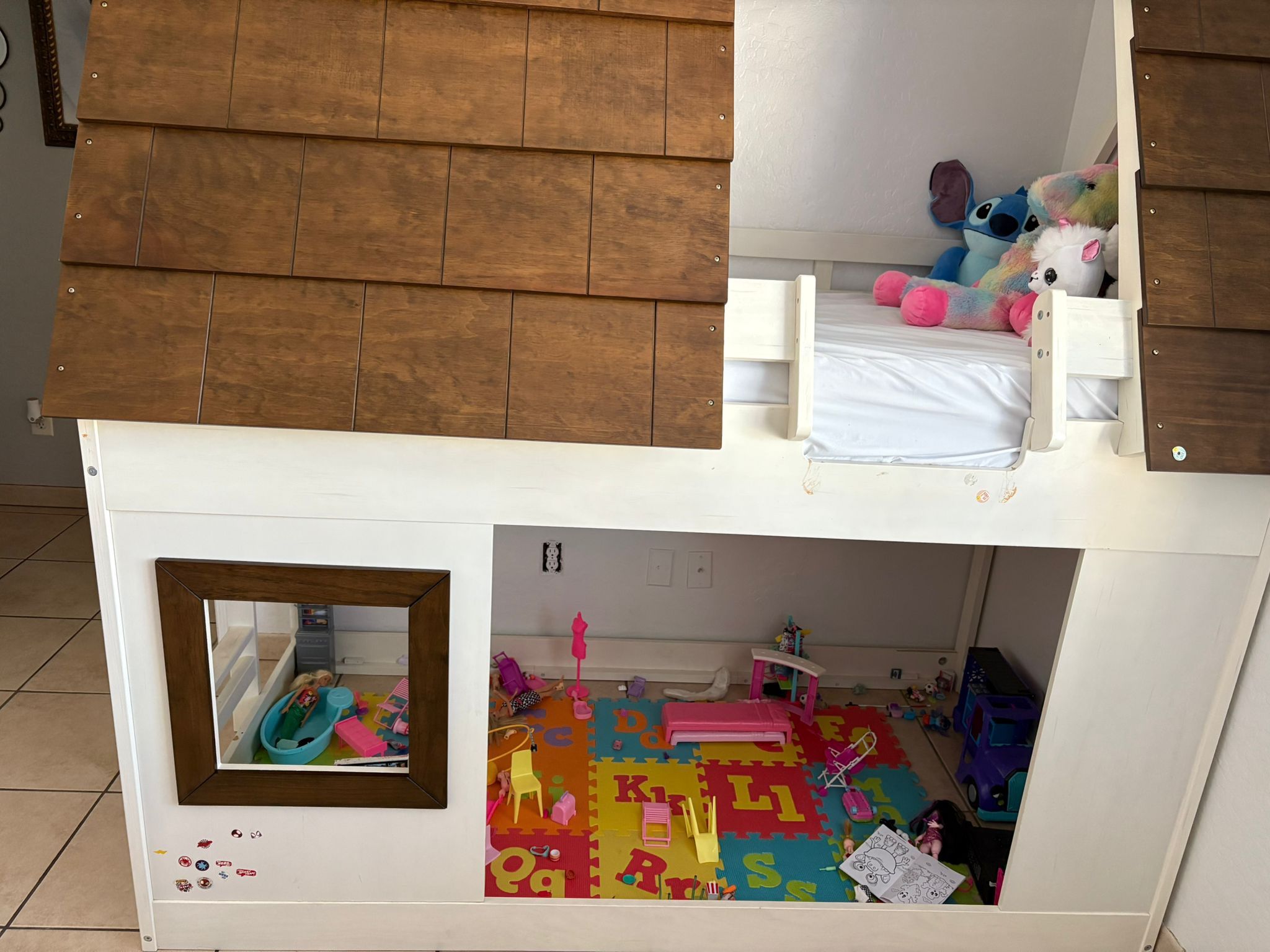 House Bunk Bed With Slide