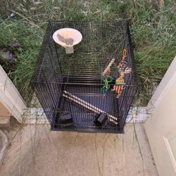 Bird Cage With Toys FREE