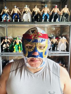 Pentagon Jr Lucha Libre Mask Mexican Wrestling Adult Luchador Costume  Luchadores