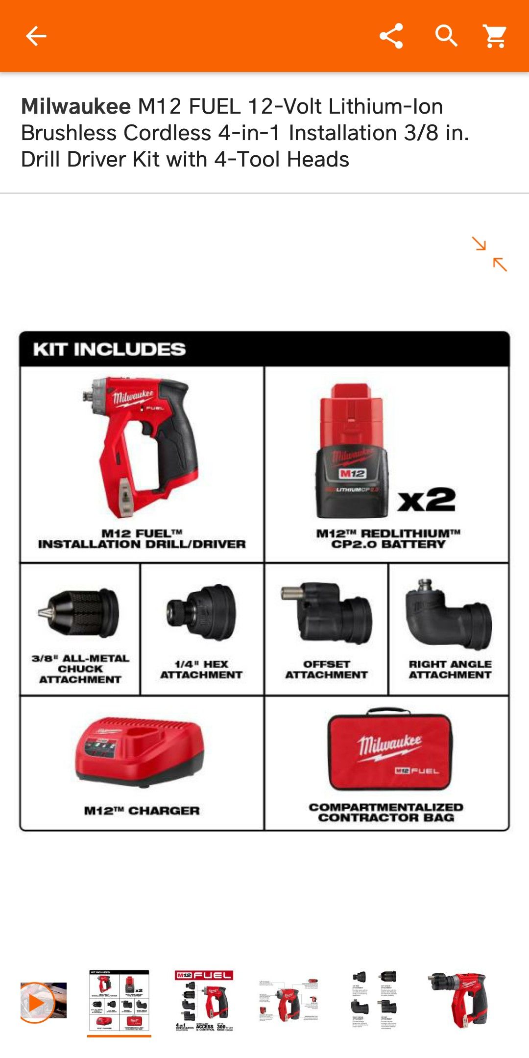 Milwaukee M12 Installation Drill/ Driver Kit for Sale in SeaTac, WA