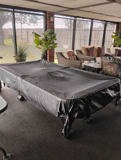 Pool Table with Cover