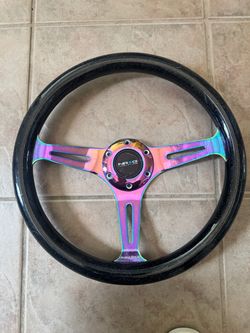 NRG Innovations Steering Wheel Neo Chrome Spokes