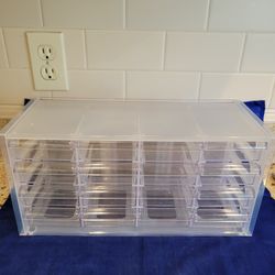 16 Drawer Plastic Organizer Box New