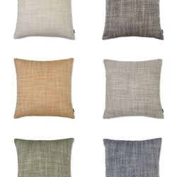 Cushion Covers 18” (6) – Neutral Colors – Made in Japan