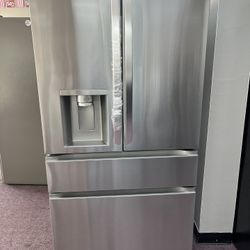 Refrigerator, 36” 4 Door Refrigerator Free Delivery With 1 Year Warranty 