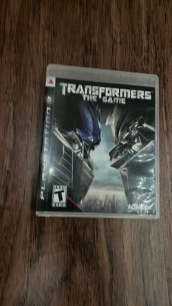 Transformers the game for ps3