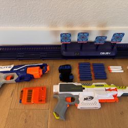 2 Nerf Gun and Shooting Target KIDS Toys 