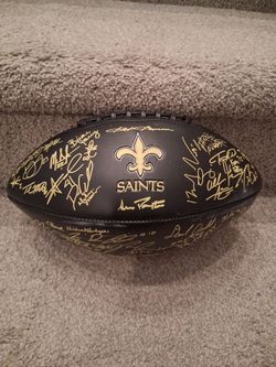 nfl SAINTS autograph printed football