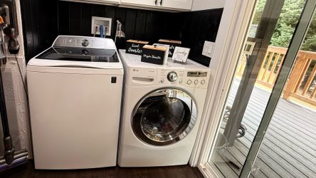 GE washing machine and LG dryer