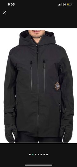 COAL ALKILI MENS SNOW JACKET BLACK MEDIUM