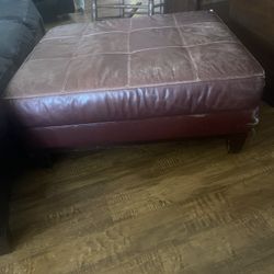 36x36 leather ottoman