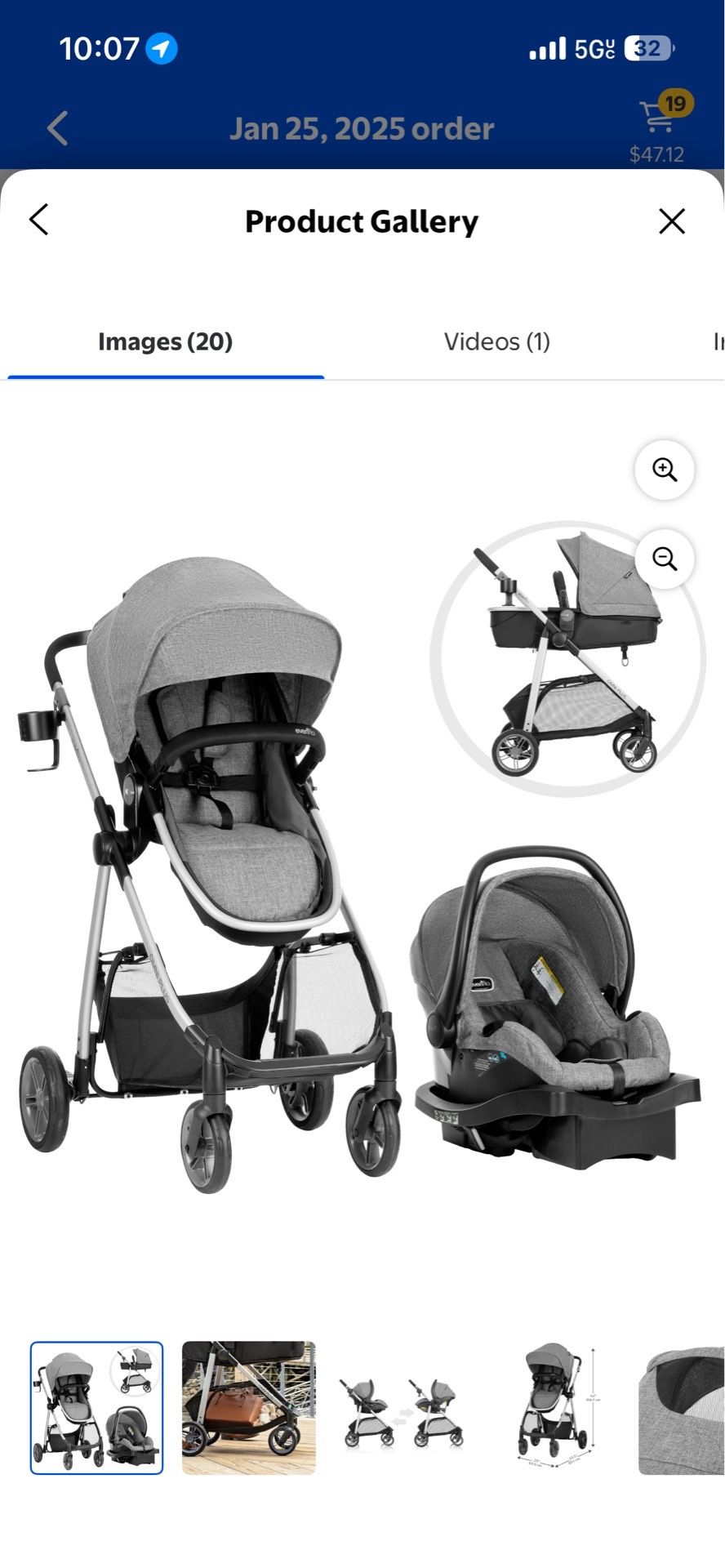 Car seat stroller