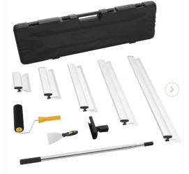 Drywall Skimming Blade Set, 10/16/24/32/40 in. Skimming Blades, Stainless Steel, for Gyprock/WallBoard/Plasterboard
