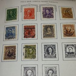 Scott# 300-308 Series 1902-03 Peforated