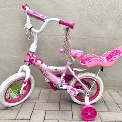 Disney Princess Huffy Girls' 12" Bike w/ Doll Carrier