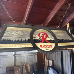 Rainier Beer Pool Table Light 