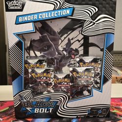 Black Bolt Binder Collection Box Sealed Pokemon Cards 