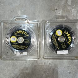 Grizzly 4.5 Inch Dry Cutting Diamond Blades