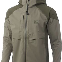 ‘MEDIUM’  HUK Fishing Jacket Waterproof, Rain jacket, Wind Resistant, Water resistant
