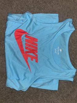 Nike Tee Light Blue Graphic Tank Top