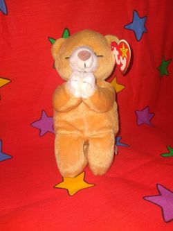 Praying Bear Beanie Baby 