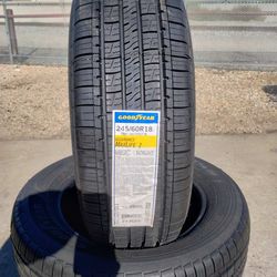 Honda pilot tires new 245 60R18  Goodyear assurance maxlife $670  set of four tires new install mount and balance
