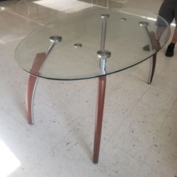 Glass Contemporary Style Table