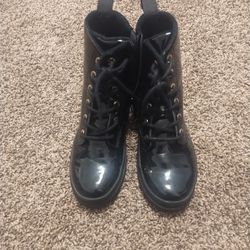 H&M black booties size 2 girls 