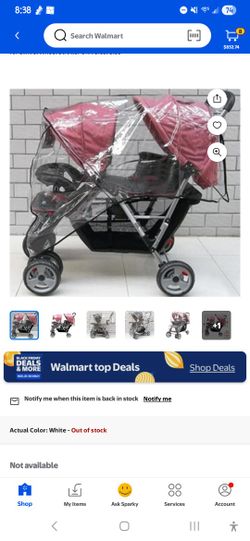Double Stroller Rain Cover