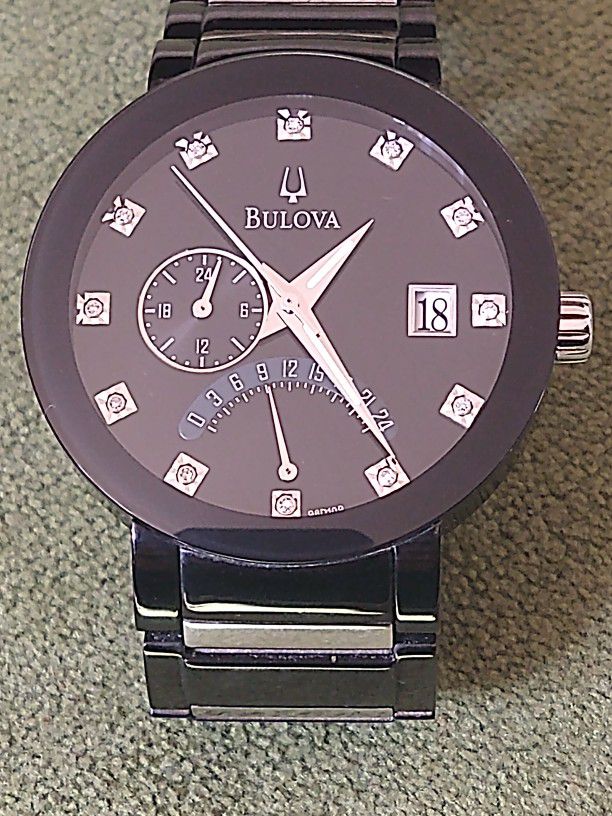 Diamond Bulova Black Watch 