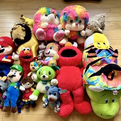 Stuffed animals variety