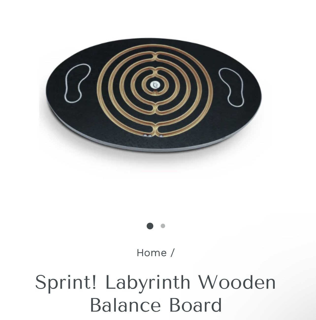 Sprint! Labyrinth Wooden Marble Balance Board