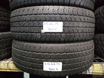P215/65R17 Goodyear Wrangler sra 215/65r17 Matching used tires set 215 65  17 for Sale in Fort Lauderdale, FL - OfferUp