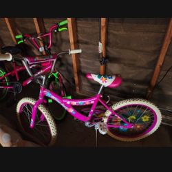 Two Bikes And Helmets Kids
