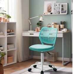 Mesh Fabric Desk Chair, Height Adjustable, Rolling Castors