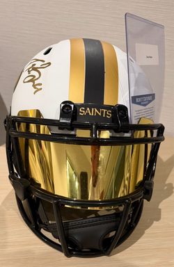 Drew Brees Signed New Orleans Saints Full-Size Helmet with Beckett COA