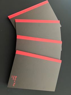 Black N’ Red Ruled Note Books