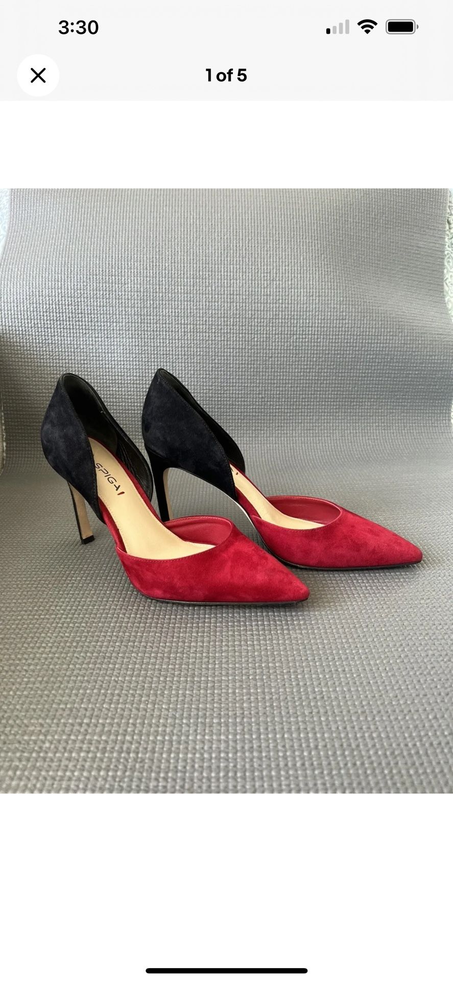 Via Spiga Heels Suede Size 7,5M