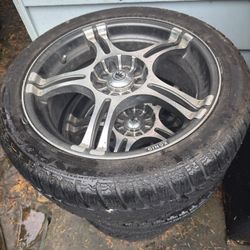 Winter Tires On Konig Wheels 