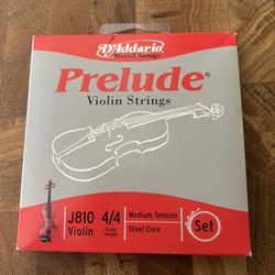 D’Addario Prelude Violin Strings J810 4/4 Scale Length