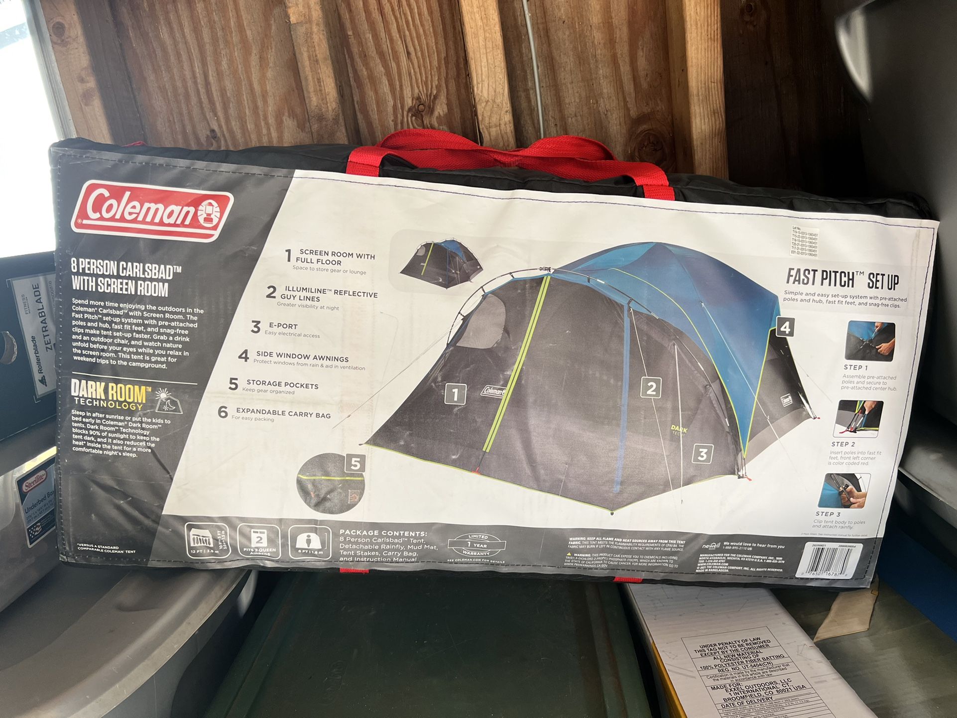 8 Person Camping Tent & Sleeping Bag
