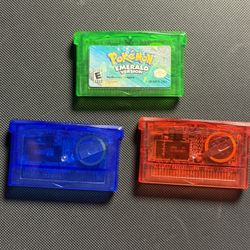 Pokemon Gameboy Advance Ruby Sapphire And Emerald