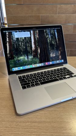 Apple MacBook Pro 15” Retina i7/16GB/500GB SSD $350. 