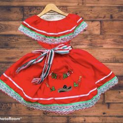 Vestido Mexicano Para Niña
