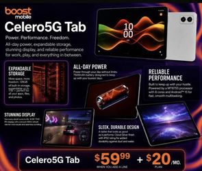 New Celero5GTab $59.99 (Gastonia)📱