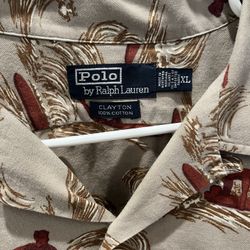 Polo Ralph Lauren Size XL  Beige Shirt  $45