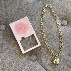 Chunky Gold Heart Necklace
