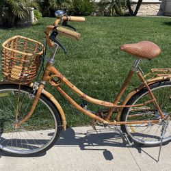 Vintage Rattan & Bamboo Beach Cruiser by Quasar Khanh